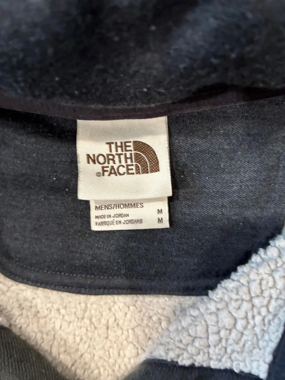 The North Face Black Snap-Front Sherpa Lined Pullover